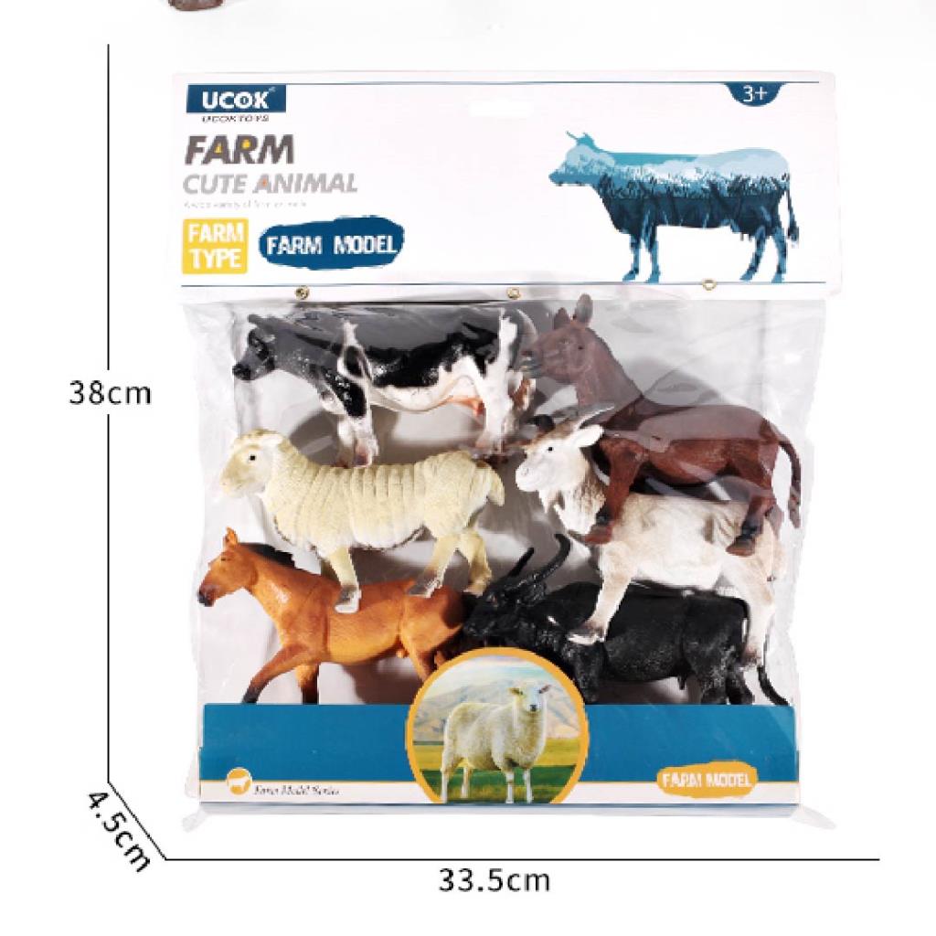 Farm & Wild Animals Figurines Playset